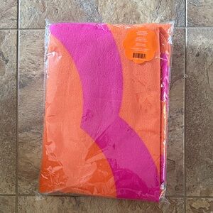 Amika Orange and Pink Beach Blanket